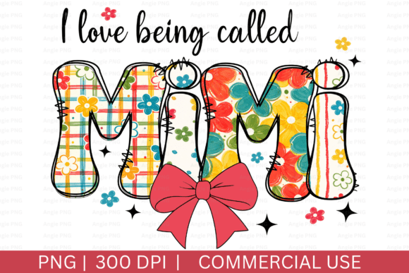 Floral I Love Being Called Mimi PNG Review