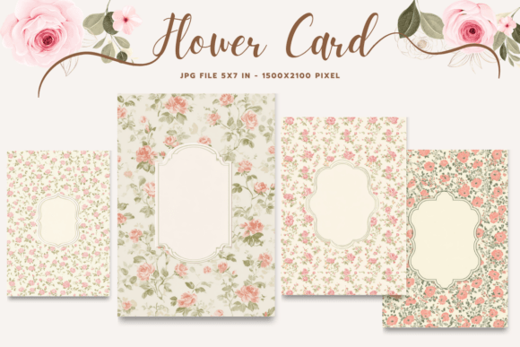Flower Card Floral Greeting Postcard_13 Embroidery Review
