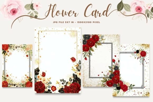 Flower Card Floral Greeting Postcard_30 Embroidery Review