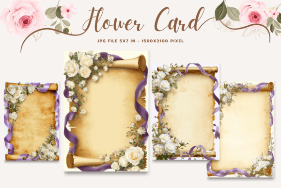 Flower Card Floral Greeting Postcard_6 Embroidery Review
